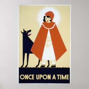 Es war einmal Vintage-WPA-Plakat Poster