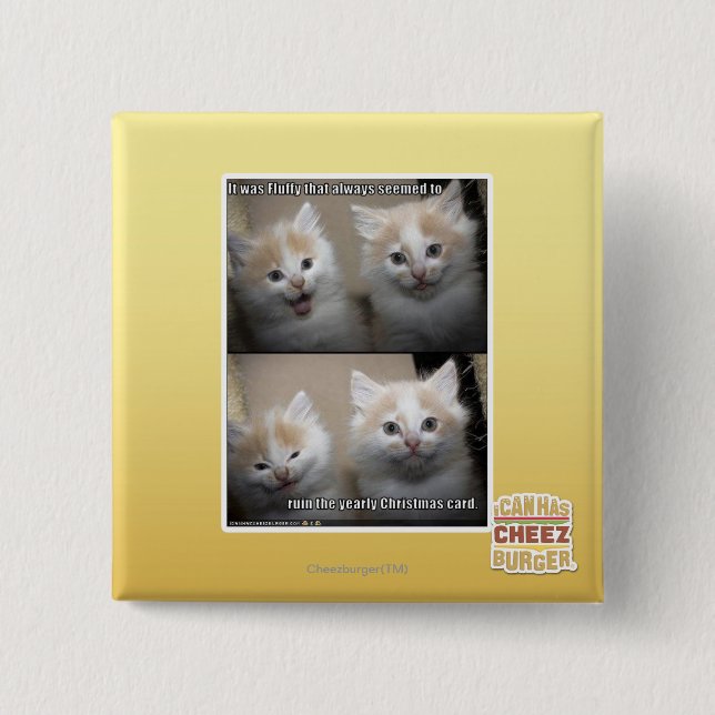 Es war flaumig button (Vorderseite)