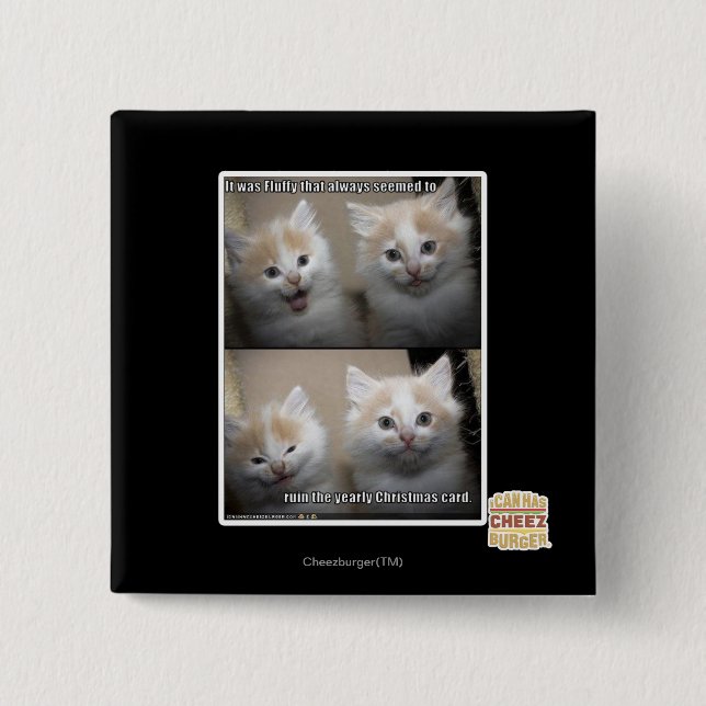 Es war flaumig button (Vorderseite)