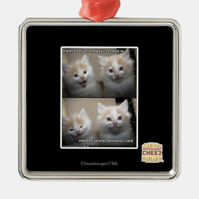 Es war flaumig ornament aus metall (Vorne)