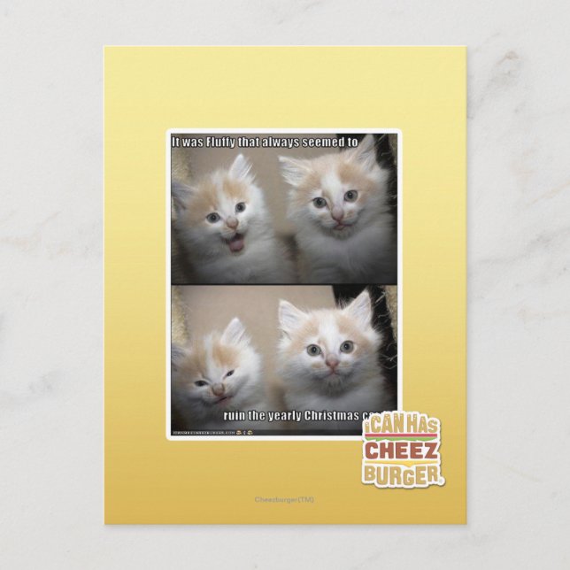 Es war flaumig postkarte (Vorderseite)