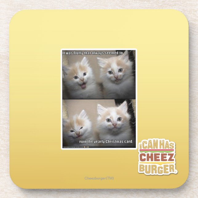 Es war flaumig untersetzer (Vorderseite)