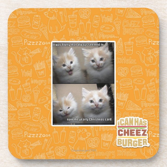 Es war flaumig untersetzer (Vorderseite)