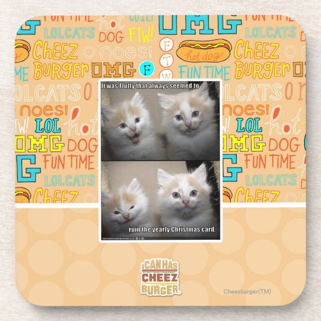 Es war flaumig untersetzer (Vorderseite)