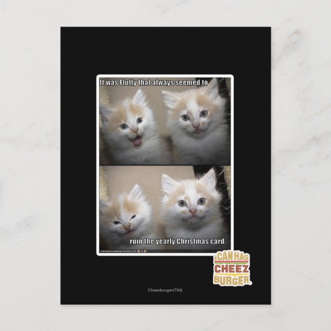 Es war Fluffy Postkarte (Vorderseite)