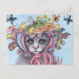 Es war ihr Ostern-Mützeneintritt Feiertagspostkarte