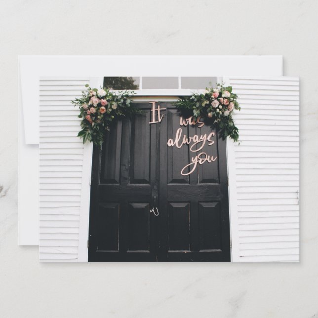 Es war immer, dass du eine flatternde Grußkarte ha Karte (Vorderseite)