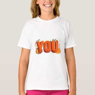 Es war immer du Retro-Kürbis Herbst  T-Shirt