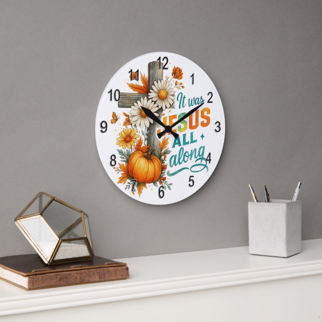 Es war Jesus... Große Wanduhr (Büro)