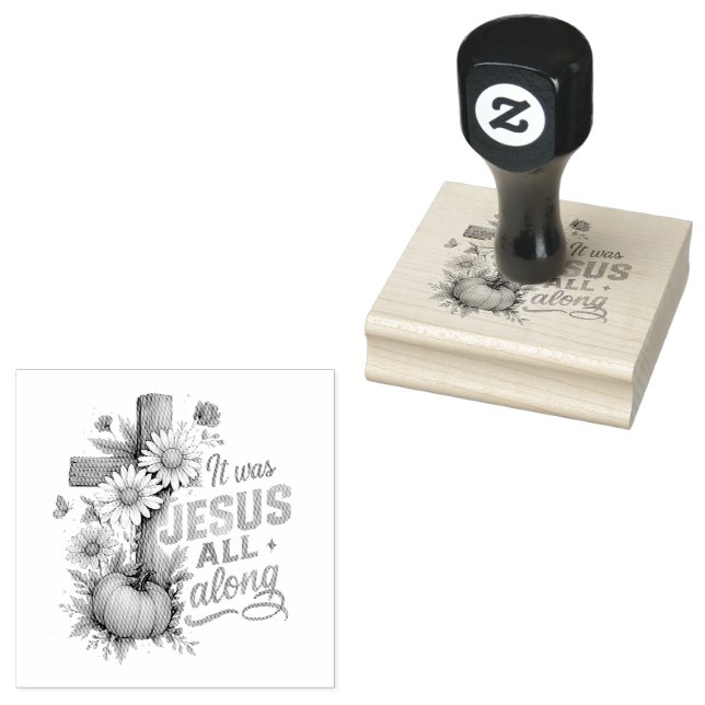 Es war Jesus.. Gummistempel (Stempel)