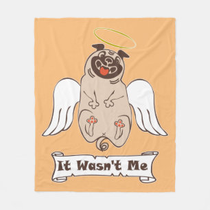 Es war kein lustiges Zitat von "Ich-Engel-Mops" Fleecedecke