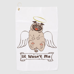 Es war kein lustiges Zitat von "Ich-Engel-Mops" Golfhandtuch