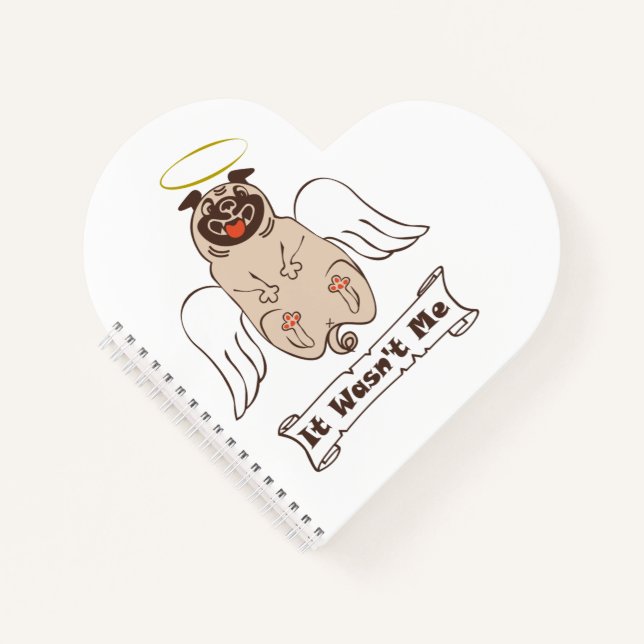 Es war kein lustiges Zitat von "Ich-Engel-Mops" Notizbuch (Vorderseite)