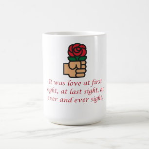 Es war Liebe auf den ersten Blick Kaffeetasse