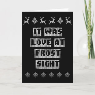 Es war Liebe auf den ersten Frost Weihnachten Paar Karte