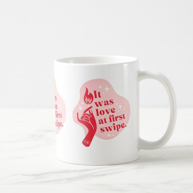 Es war Liebe auf den ersten Wisch-Mug Kaffeetasse (Rechts)
