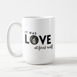 Es war LIEBE Custom Foto Dog Lover Kaffeetasse