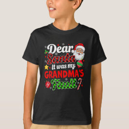 Es war mein Oma's Fault Funny Family Weihnachten T-Shirt
