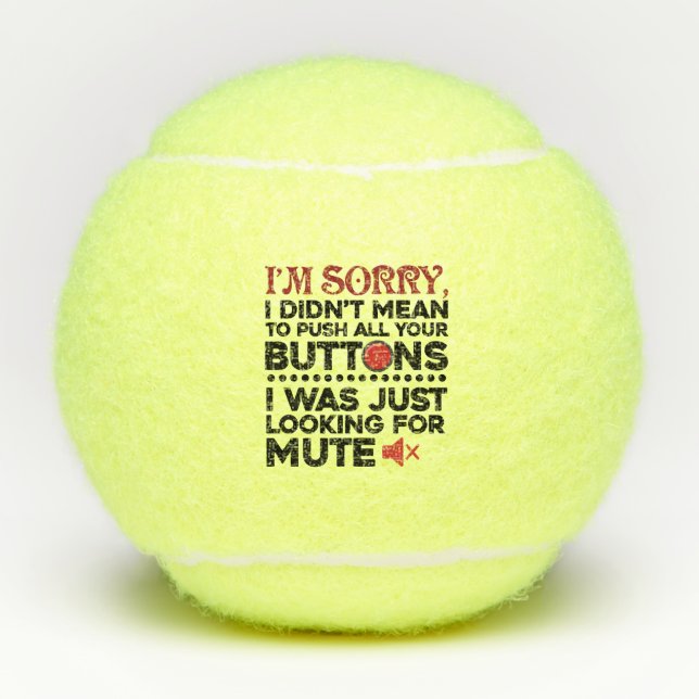 Es war nicht Gemein, den Sarcastic-Beutel mit den  Tennisbälle (Vorderseite)