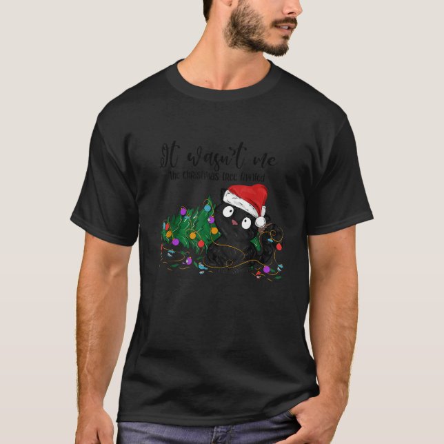 Es war nicht ich der Weihnachtsbaum Ohnmacht Cat C T-Shirt (Vorderseite)