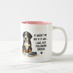 🐾 Es war nicht ich Lustiger Hund Zitat 🐾 Zweifarbige Tasse