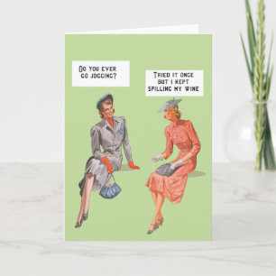 Es war schon einmal Joggen?card. Karte