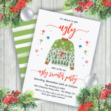 Es wird bald Ugly Sweater Weihnachts-Party bekomme