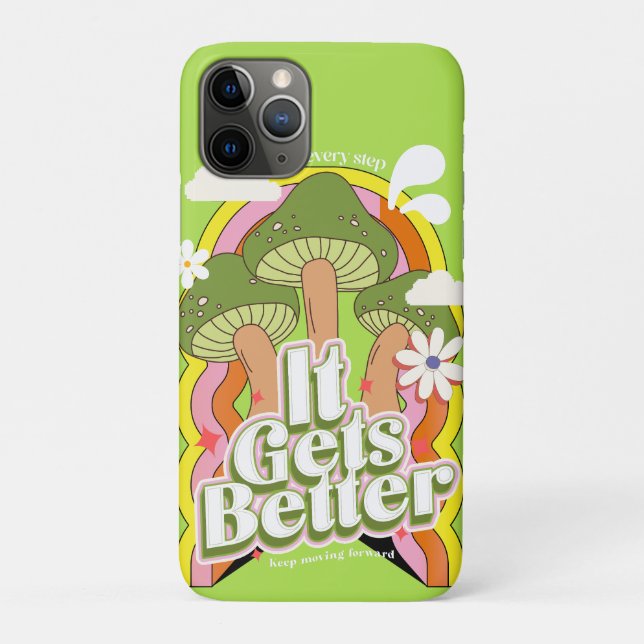 Es wird besser | Good Vibes & Groovy Feels Retro C Case-Mate iPhone Hülle (Rückseite)