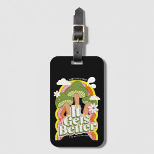 Es wird besser Good Vibes & Groovy Feels Retro C Gepäckanhänger