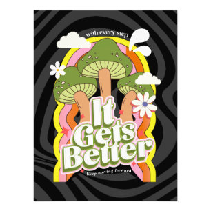 Es wird besser Gute Vibes & Groovy Gefühle Custo Fotodruck