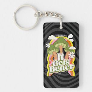 Es wird besser Gute Vibes & Groovy Gefühle Custo Schlüsselanhänger