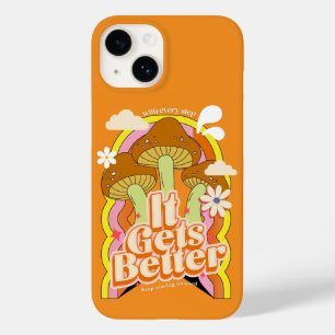 Es wird besser Gute Vibes & Groovy Gefühle Retro Case-Mate iPhone 14 Hülle