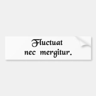 Es wird durch die Wellen geworfen, aber es sinkt Autoaufkleber