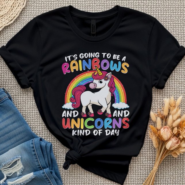 Es wird ein Niedlicher Regenbogen und Einhörner se T-Shirt (Von Creator hochgeladen)
