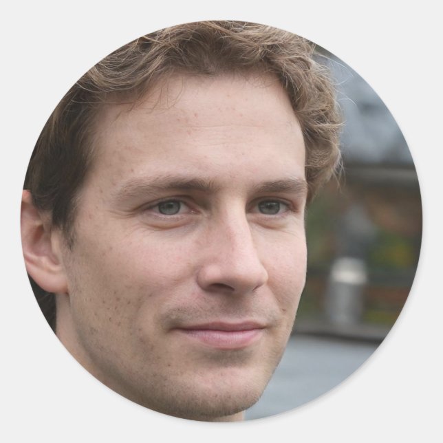 Es wird geschehen runder aufkleber (Vorderseite)