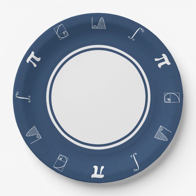 Es wird in einer Navy Paper Plate hinzugefügt Pappteller (Vorderseite)