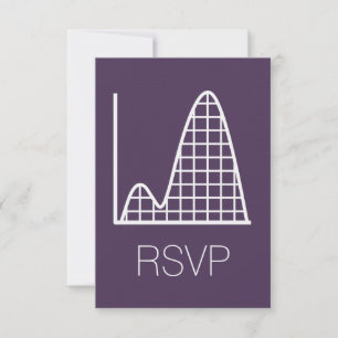 Es wird in Lila RSVP-Karte hinzugefügt RSVP Karte