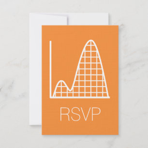 Es wird in Orange RSVP Card hinzugefügt Karte