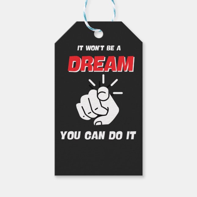 ES WIRD KEIN TRAUM SEIN, DASS MAN ES AM BESTEN NEU GESCHENKANHÄNGER (Vorderseite)