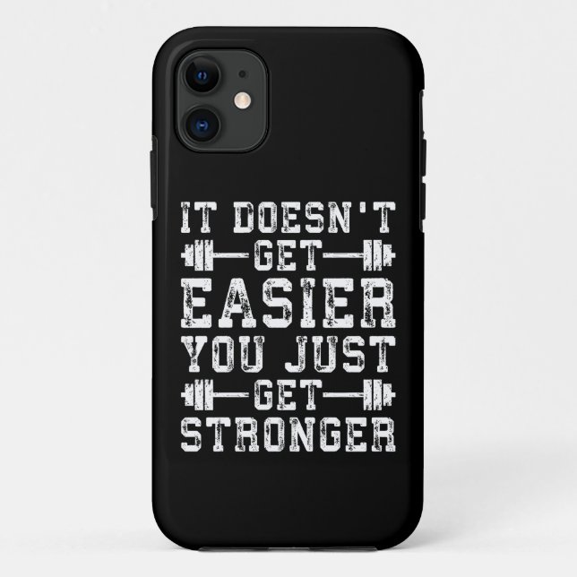 Es wird nicht einfacher, du wirst nur stärker - Fi Case-Mate iPhone Hülle (Rückseite)