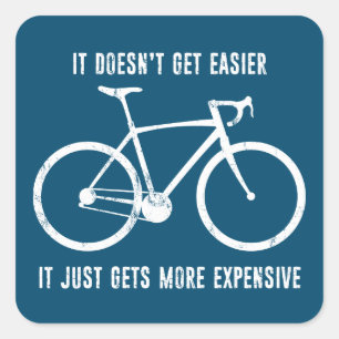 Es wird nicht einfacher, es wird einfach teurer quadratischer aufkleber