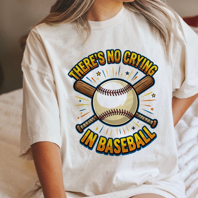 Es Wird Nicht Geweint Im Baseball-Zitat Tri-Blend Shirt (Von Creator hochgeladen)