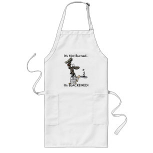 Es wird nicht ihm hat GESCHWÄRZT gebrannt! Lange Schürze