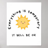 ES WIRD OK Tägliches Affirmations Poster sein