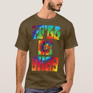 Es wird okay Retro-Gefärbte Krawatte T-Shirt
