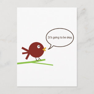 Es wird okay sein postkarte