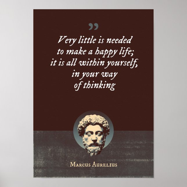 Es wird sehr wenig gebraucht, um ein glückliches L Poster (Vorne)