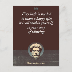 Es wird sehr wenig gebraucht, um ein glückliches L Postkarte