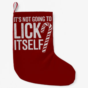 Es wird sich nicht offensiv sarkastisch verlaufen kleiner weihnachtsstrumpf
