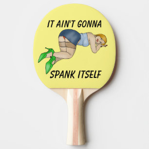 ES WIRD SICH NICHT SELBST SPANKEN, PONG PADDLES ZU TISCHTENNIS SCHLÄGER